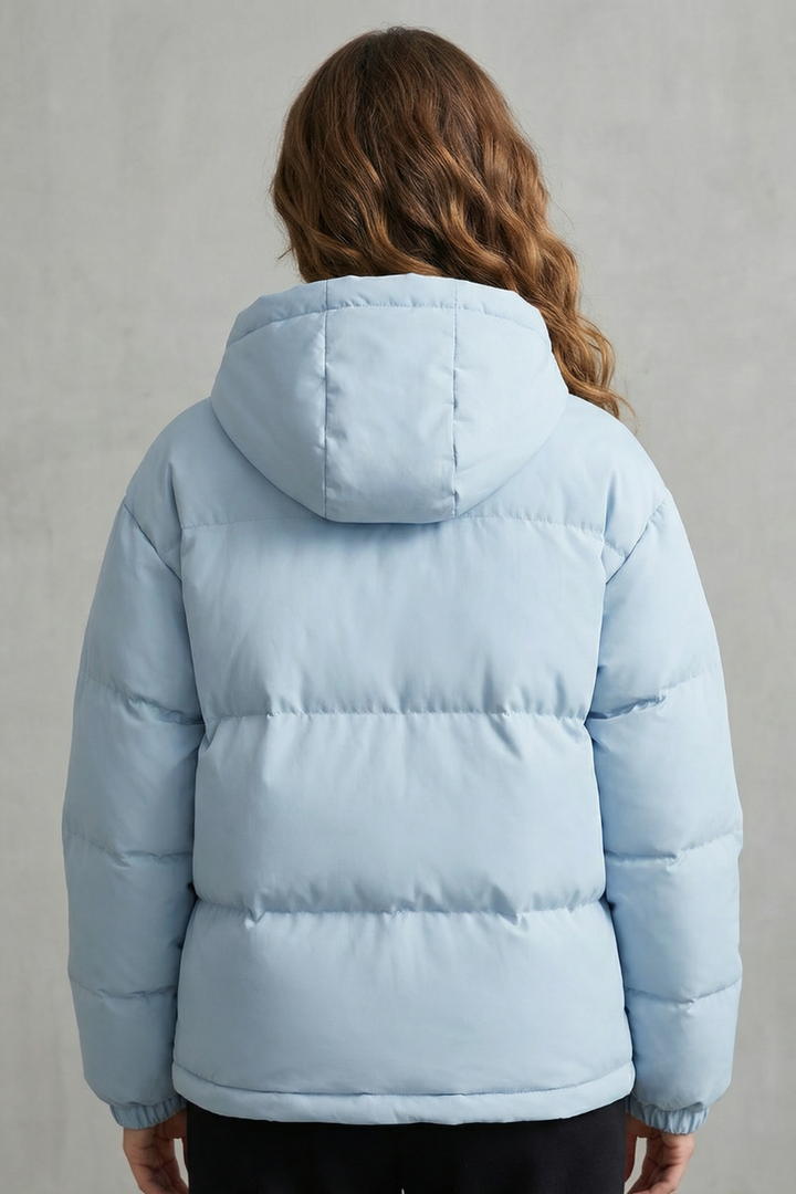 Meinir quilted hooded puffer coat – image 4