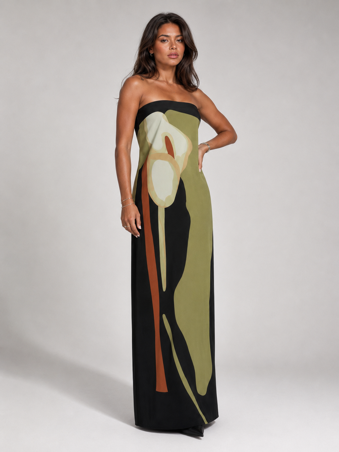 Philippa strapless maxi dress – image 2