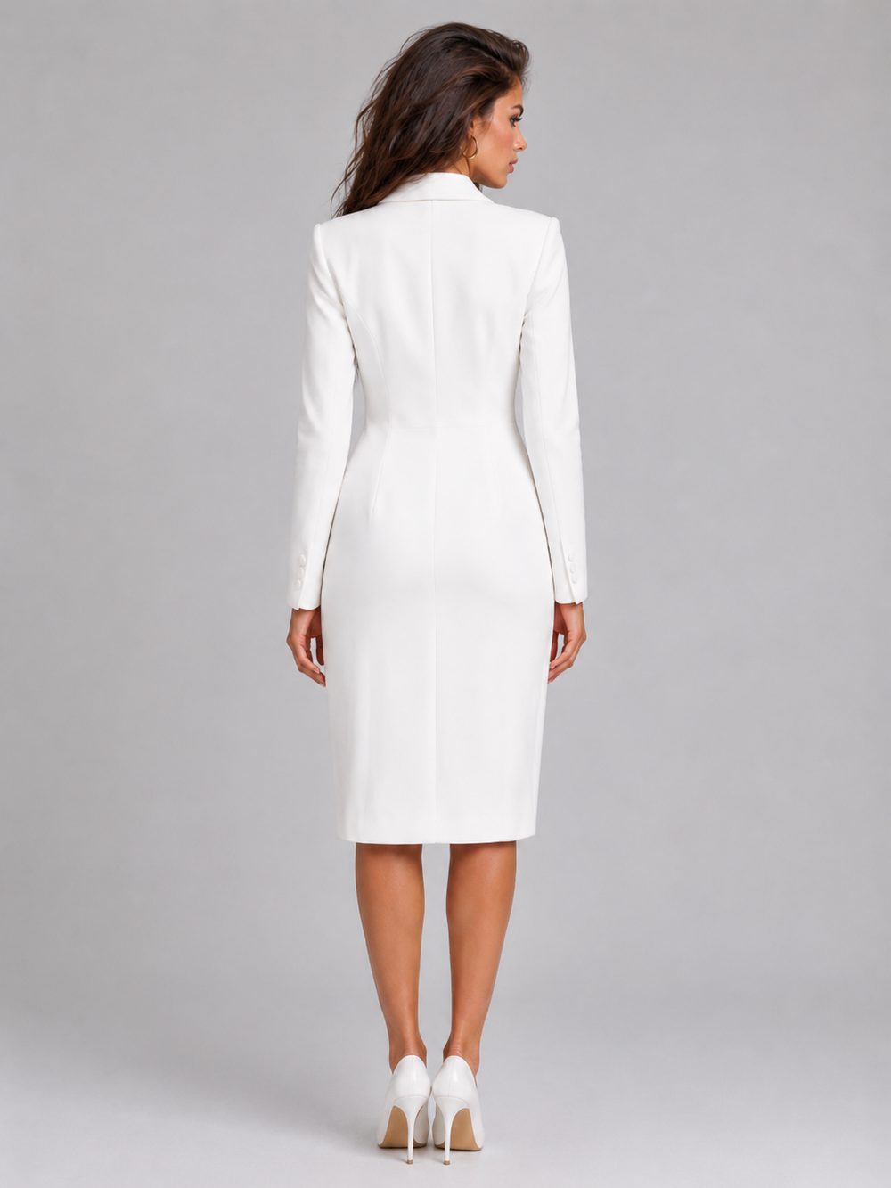 Tamsin double breasted blazer midi dress – image 2
