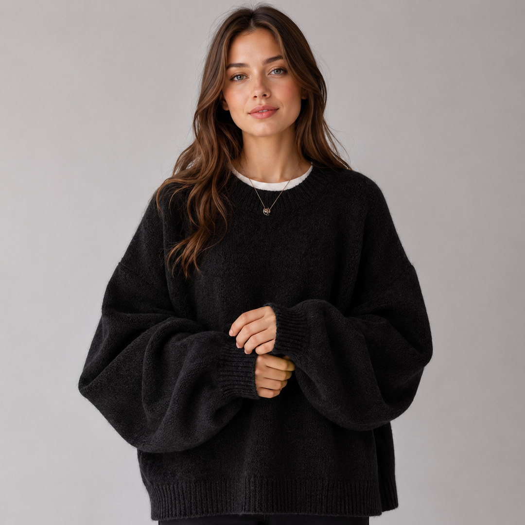 Gwenllian drop shoulder crew neck jumper