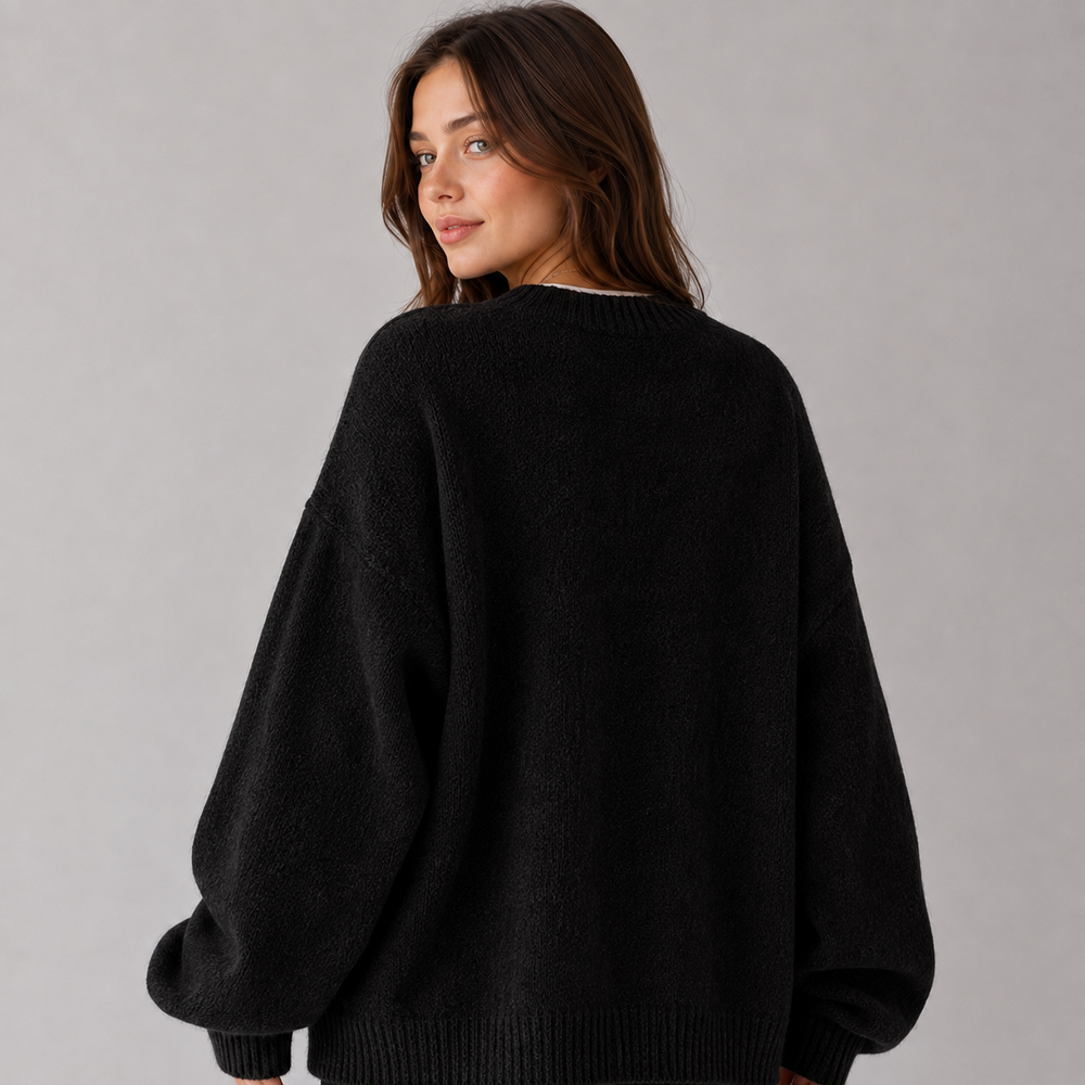 Gwenllian drop shoulder crew neck jumper – image 2