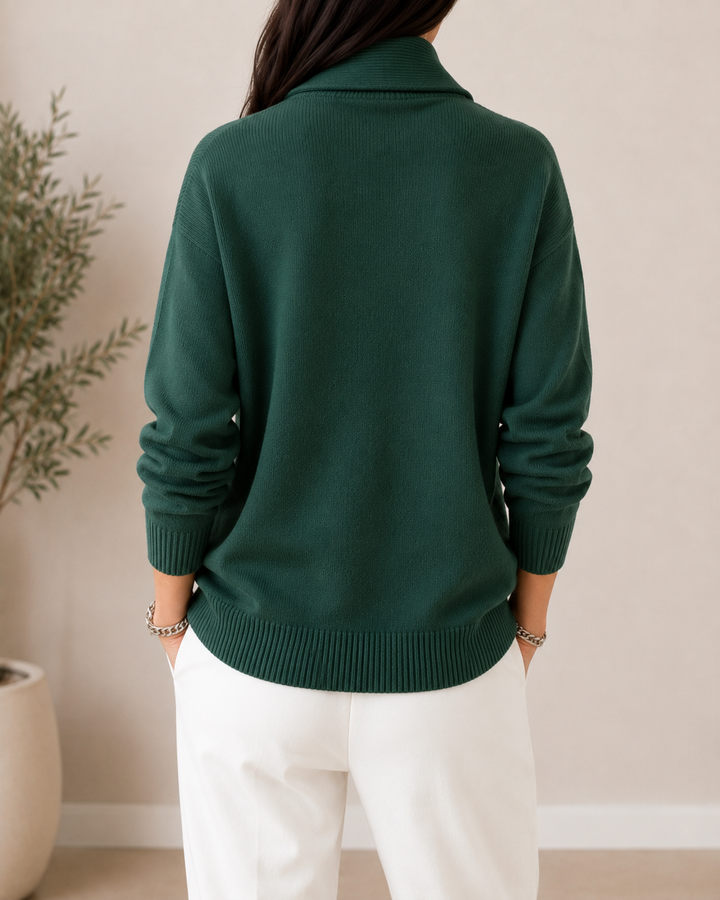 Bernadette relaxed V neck jumper – image 11