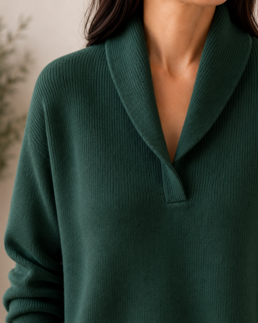 Bernadette relaxed V neck jumper – image 12