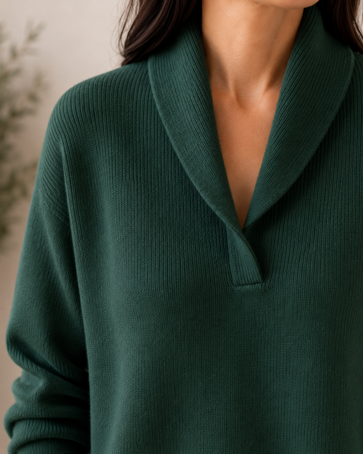 Bernadette relaxed V neck jumper – image 12