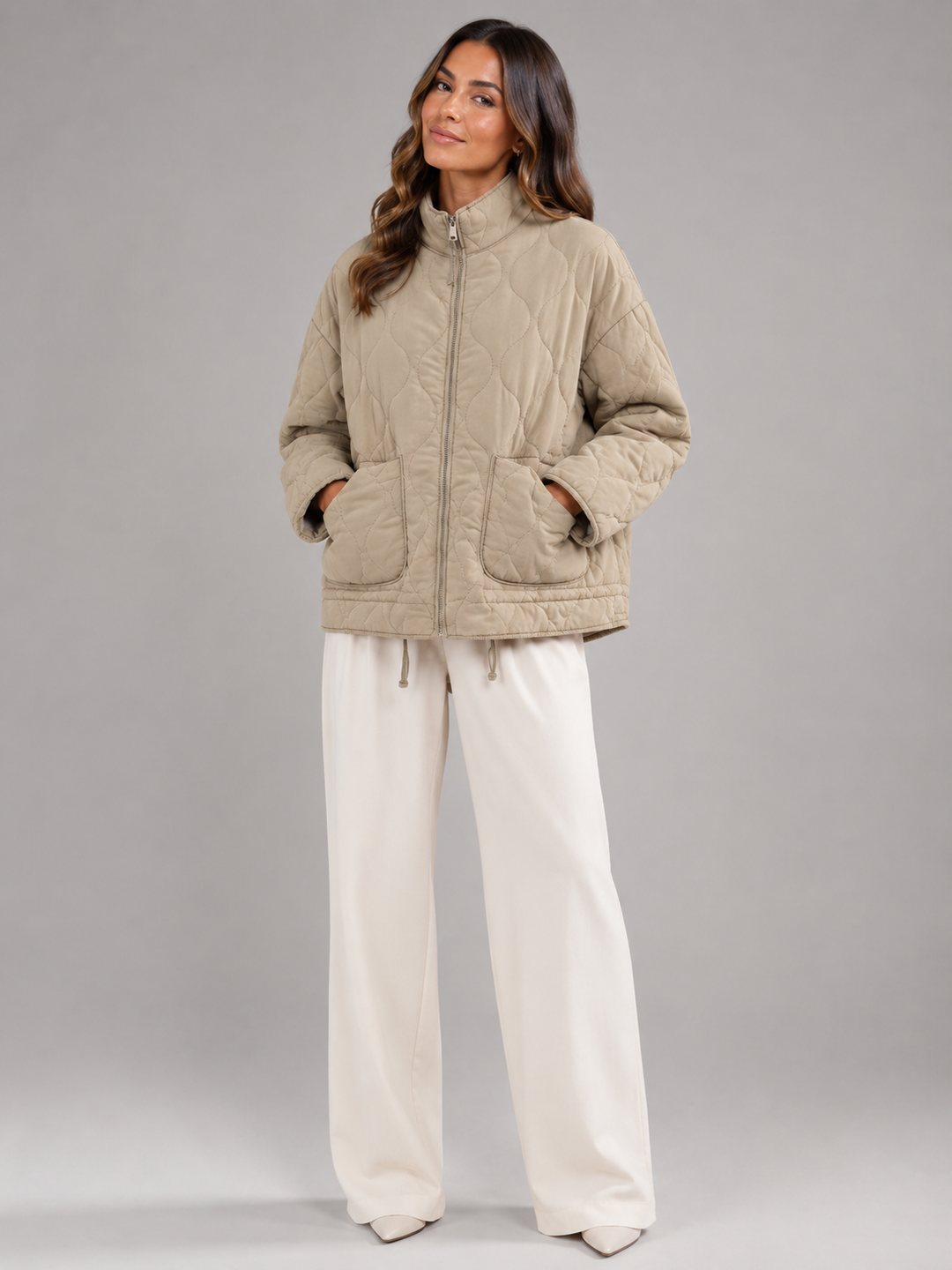 Briony quilted jacket with utility pockets – image 9