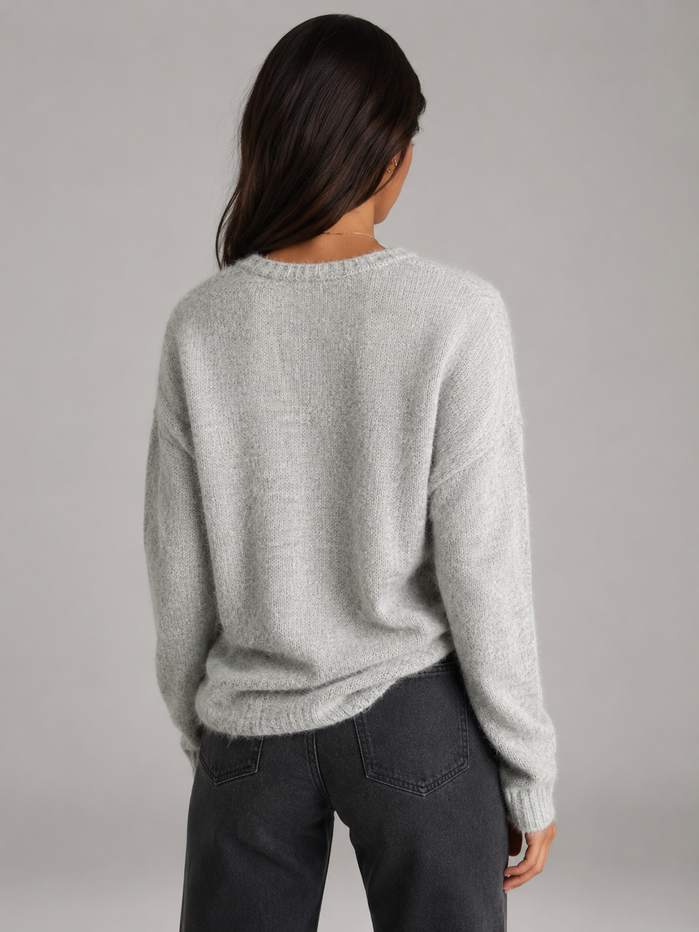 Edwina fuzzy knit button cardigan – image 2