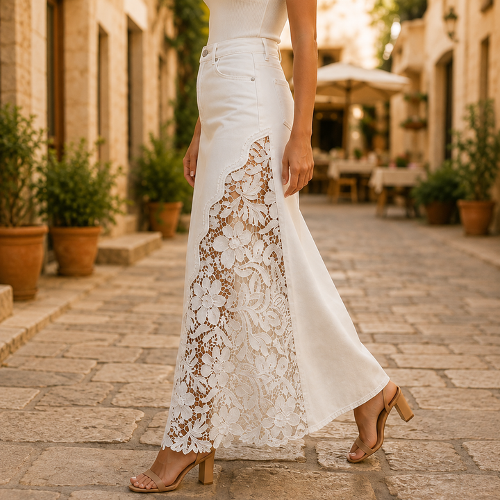 Millicent floral lace maxi skirt – image 7