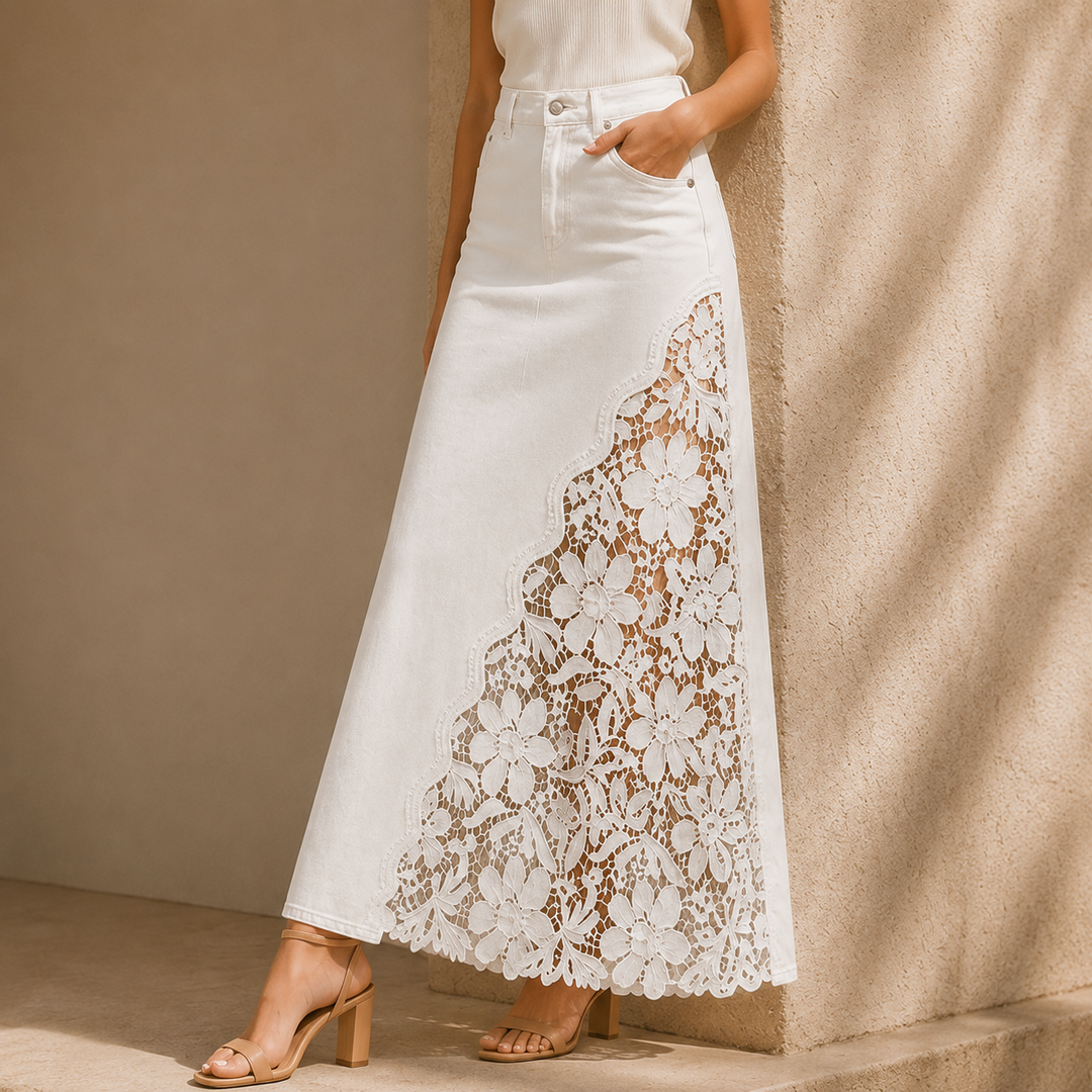 Millicent floral lace maxi skirt – image 6