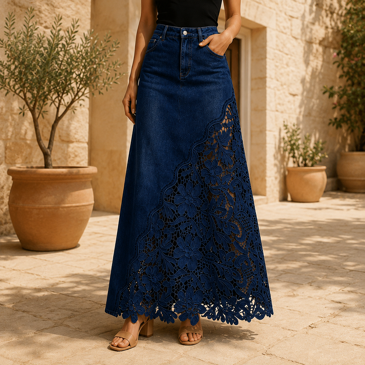 Millicent floral lace maxi skirt – image 9