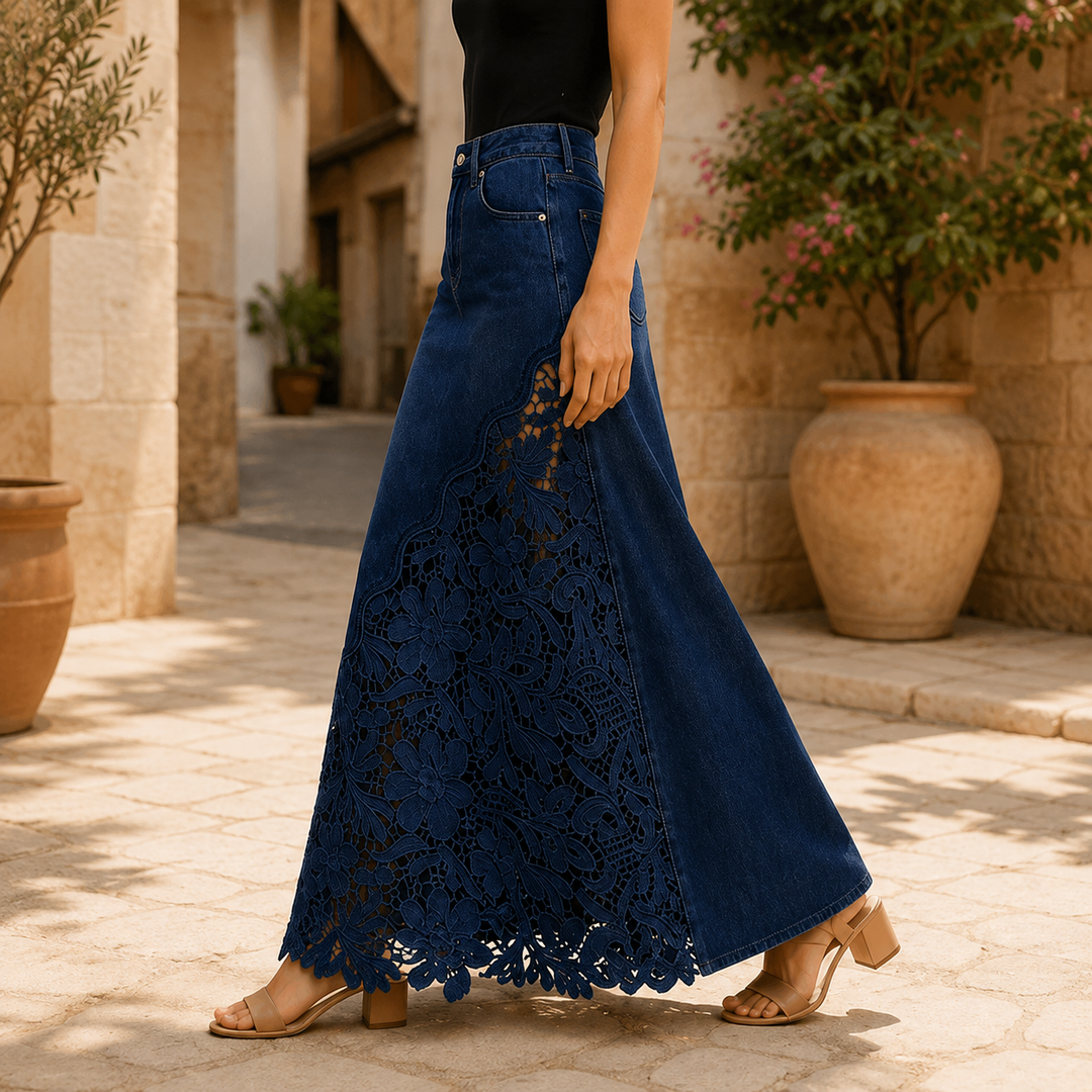 Millicent floral lace maxi skirt – image 10
