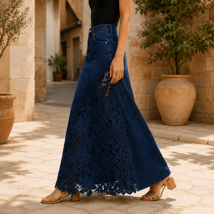 Millicent floral lace maxi skirt – image 10