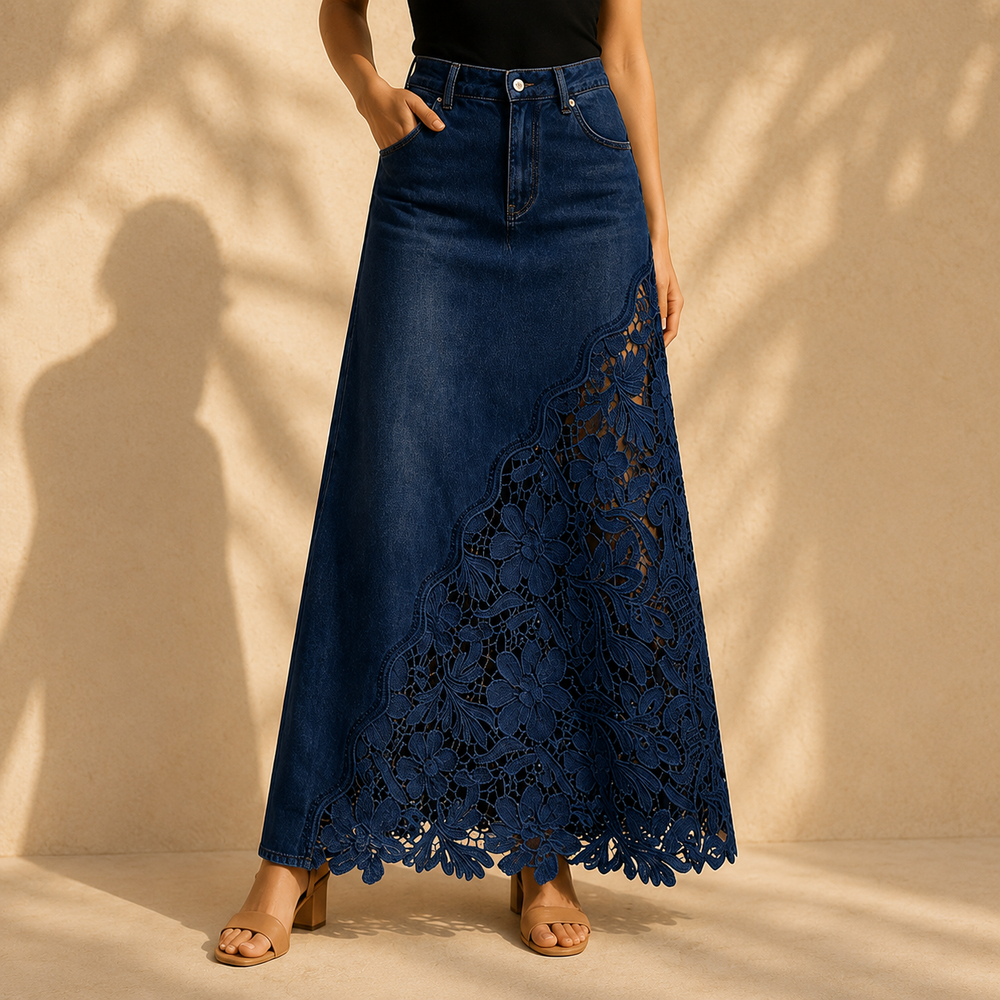 Millicent floral lace maxi skirt – image 2
