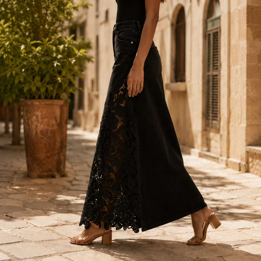 Millicent floral lace maxi skirt – image 12