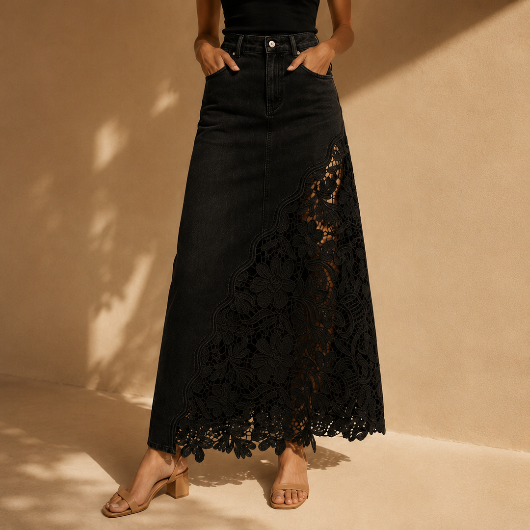 Millicent floral lace maxi skirt – image 3