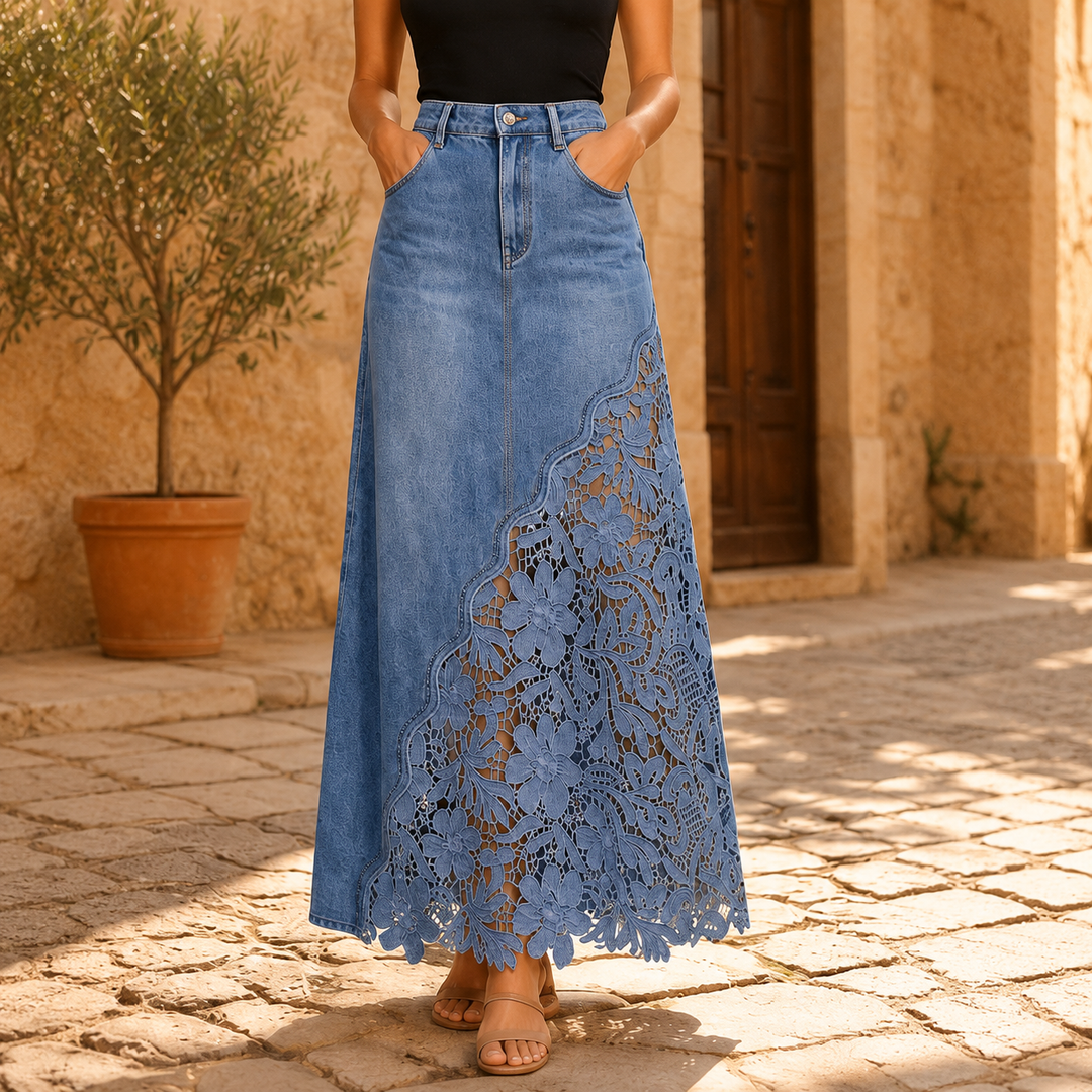 Millicent floral lace maxi skirt – image 14