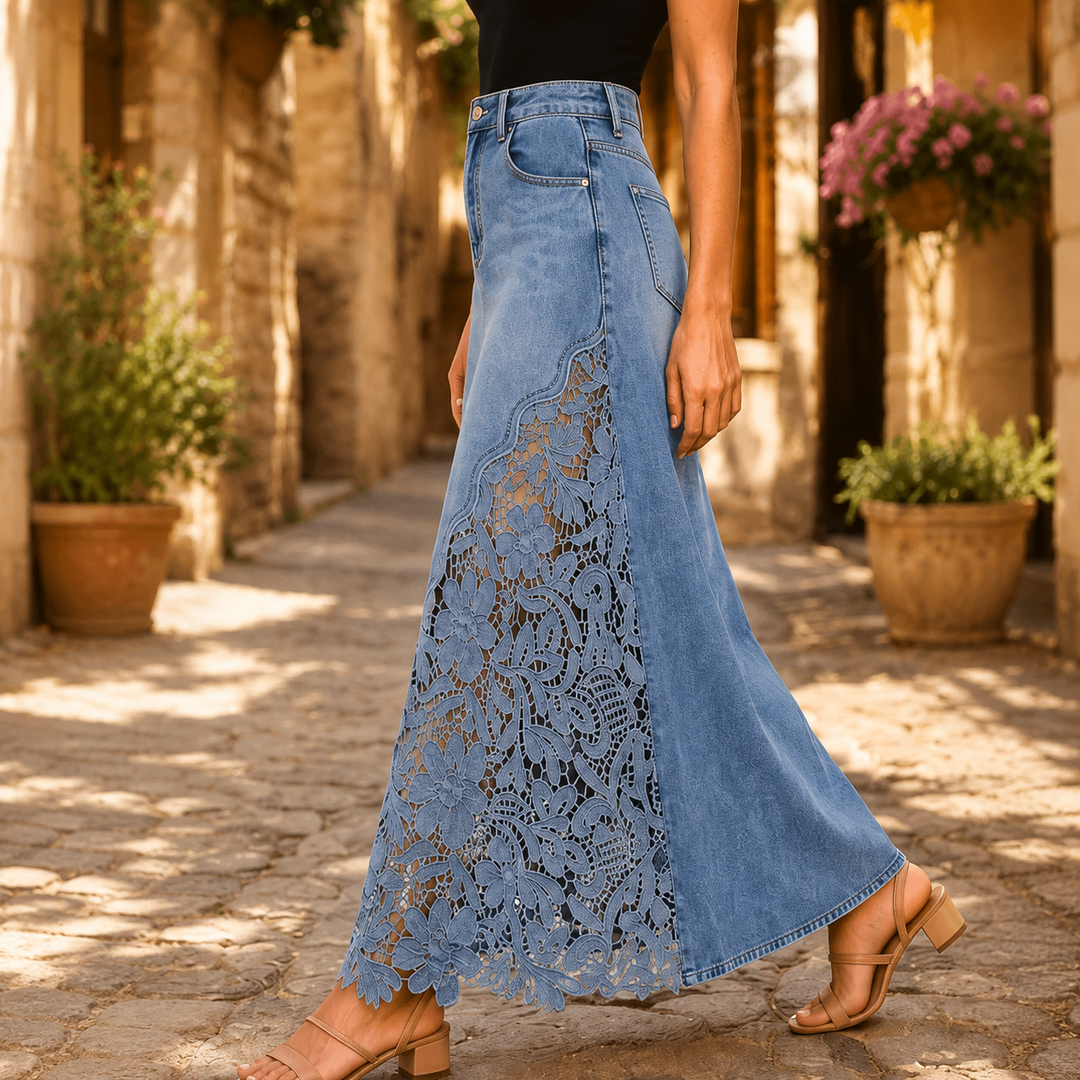 Millicent floral lace maxi skirt – image 15