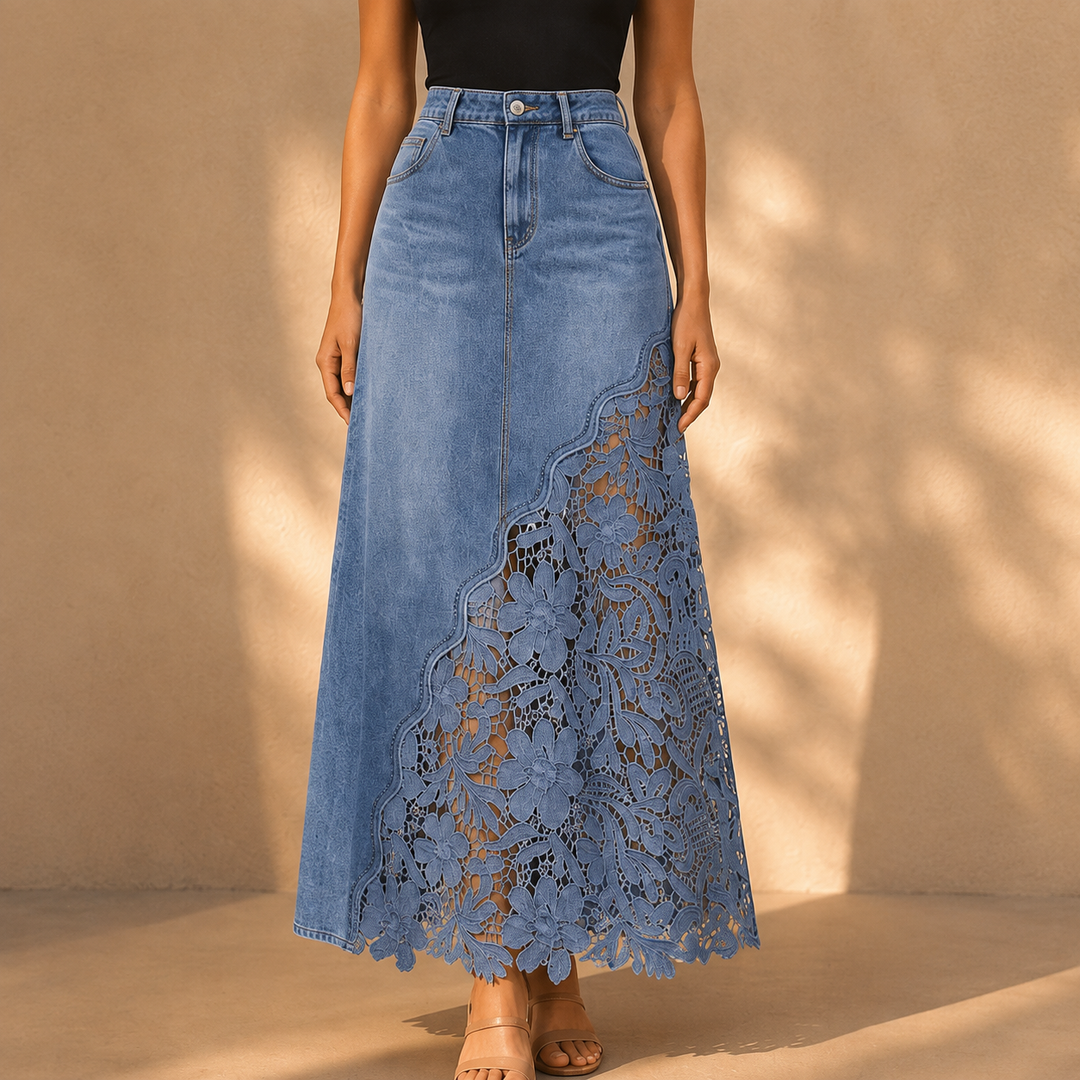 Millicent floral lace maxi skirt – image 4
