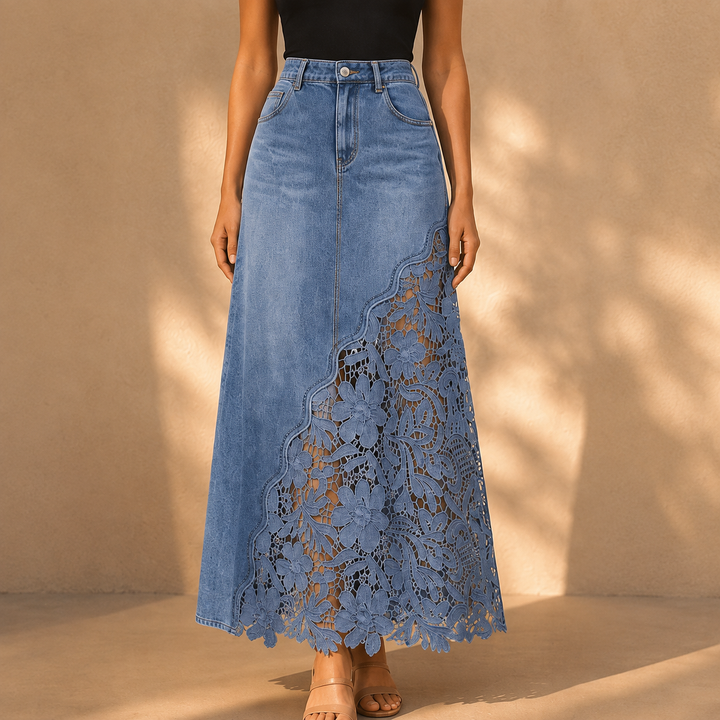 Millicent floral lace maxi skirt – image 4