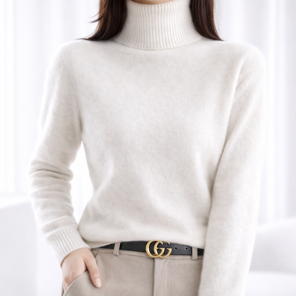 Emily ribbed turtleneck jumper – image 5