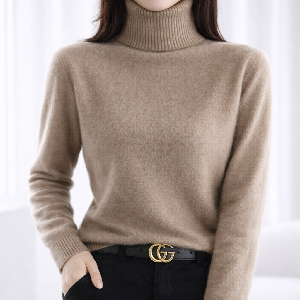 Emily ribbed turtleneck jumper