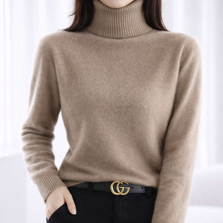 Emily ribbed turtleneck jumper