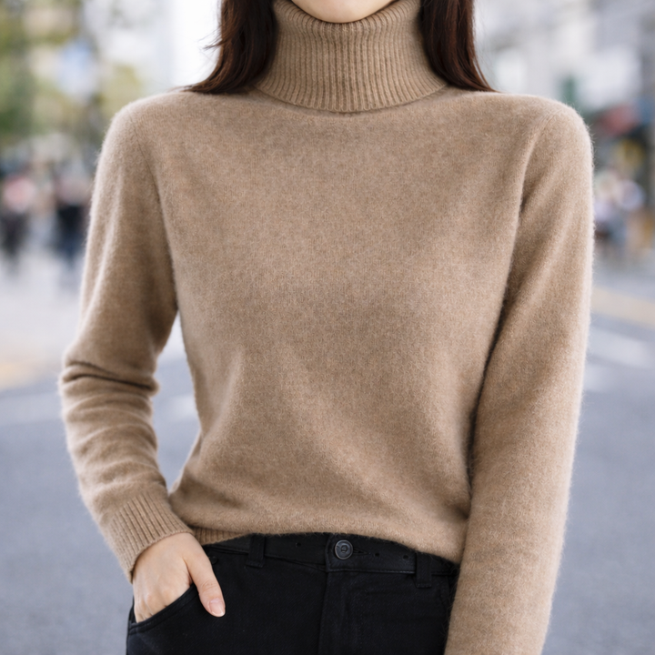 Emily ribbed turtleneck jumper – image 2