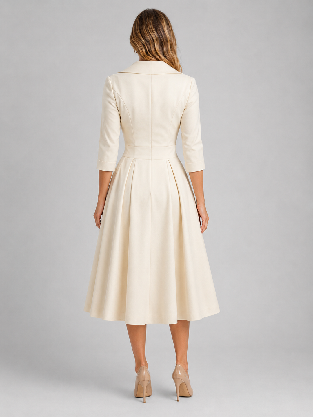 Camilla satin feel wrap midi dress – image 12