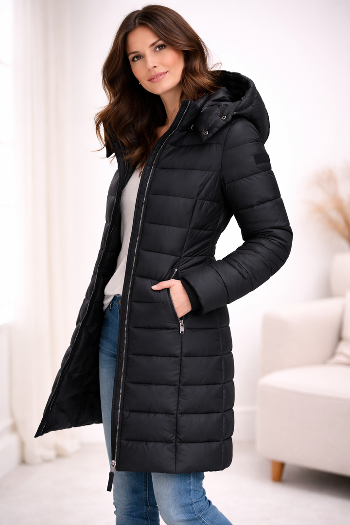 Perpetua zip front winter jacket with hood – image 9