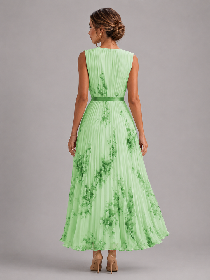 Posy floral pleated a line maxi dress – image 9
