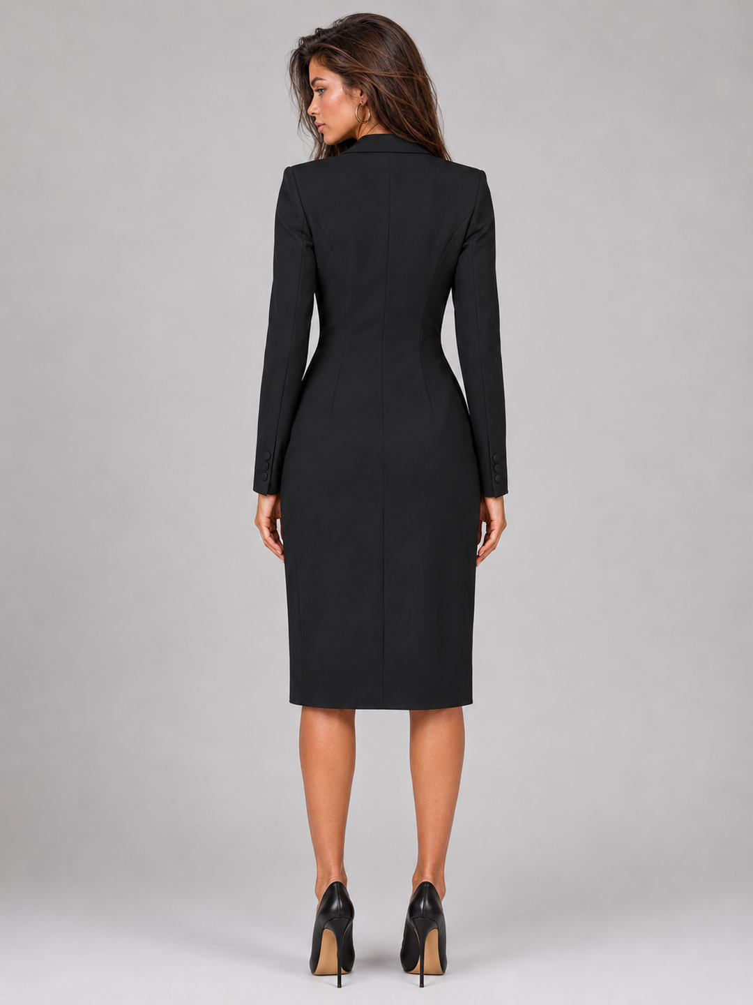 Tamsin double breasted blazer midi dress – image 9