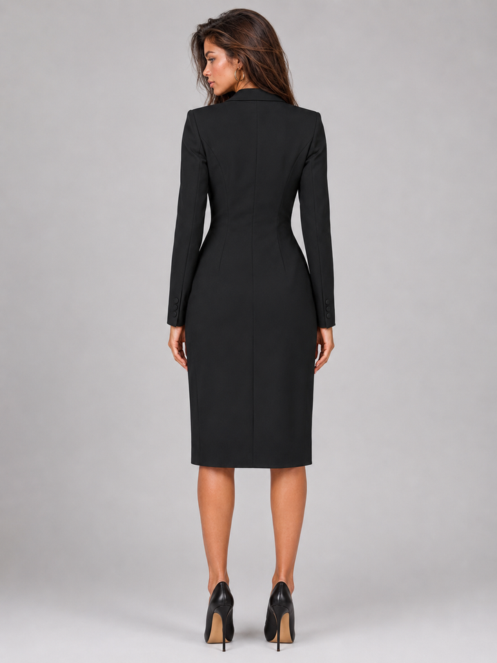 Tamsin double breasted blazer midi dress – image 9