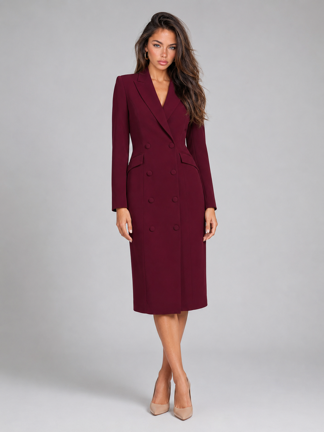 Tamsin double breasted blazer midi dress – image 19