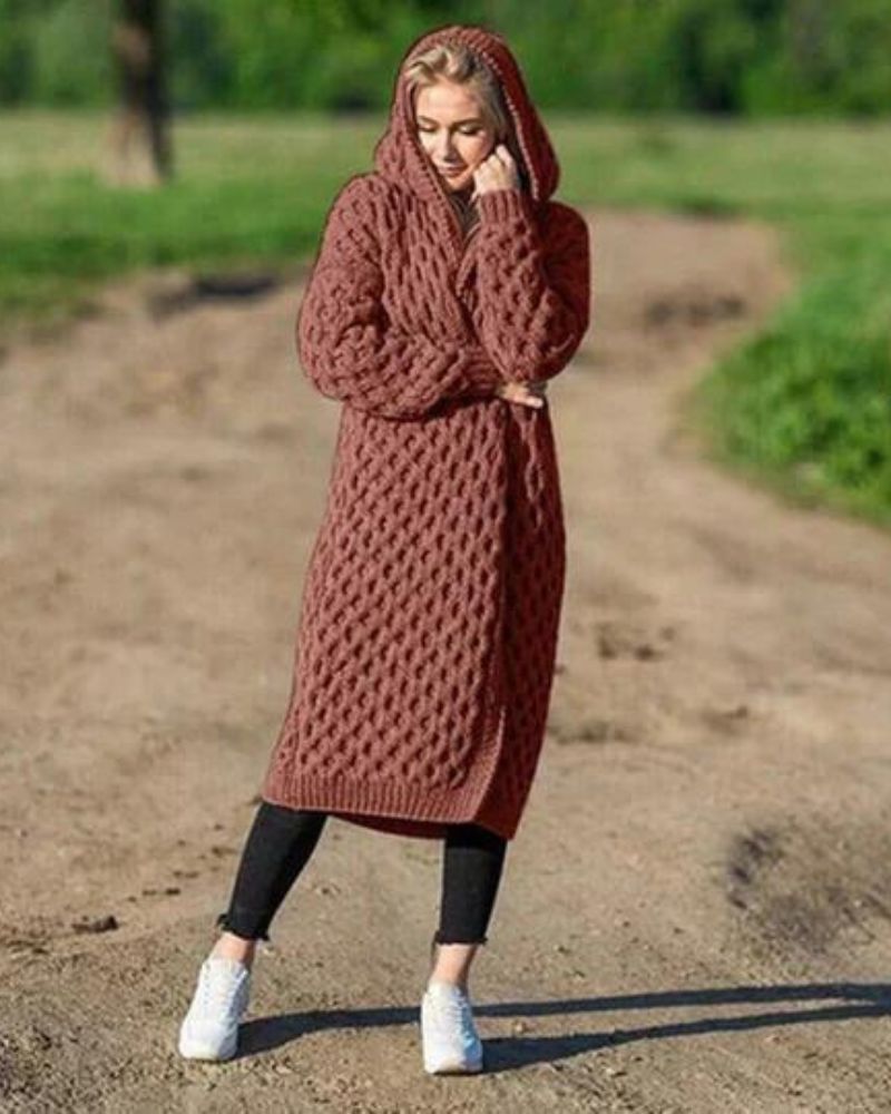 Wilhelmina longline knit cardigan – image 2