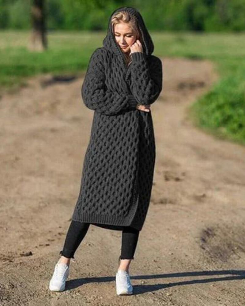 Wilhelmina longline knit cardigan