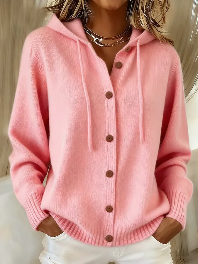Isla hooded knit cardigan