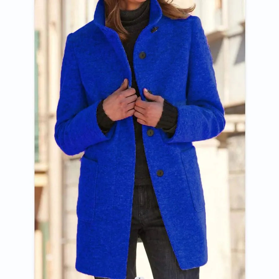Edie roll neck wool coat – image 2