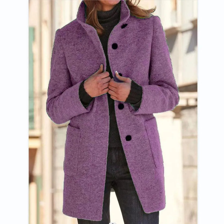 Edie roll neck wool coat – image 4