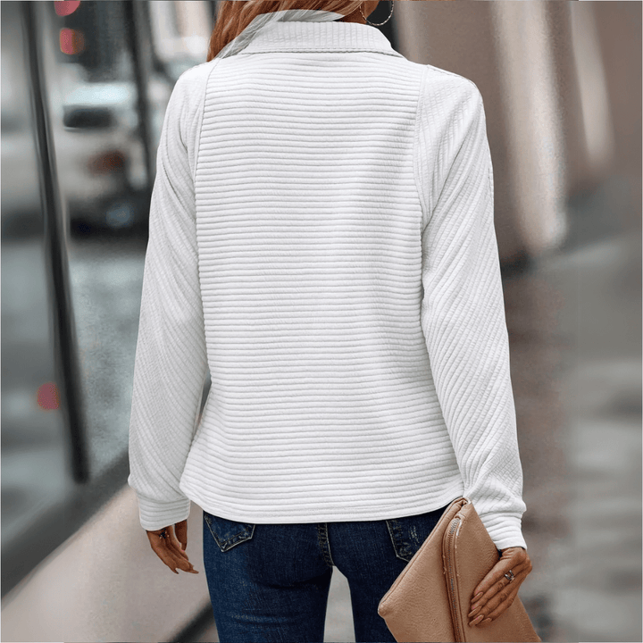 Lara half zip stand collar jumper – image 7