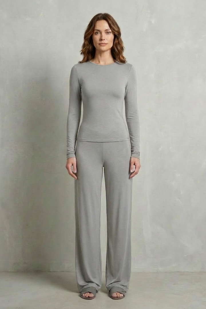 Tilda fitted top and wide leg trouser set – image 22