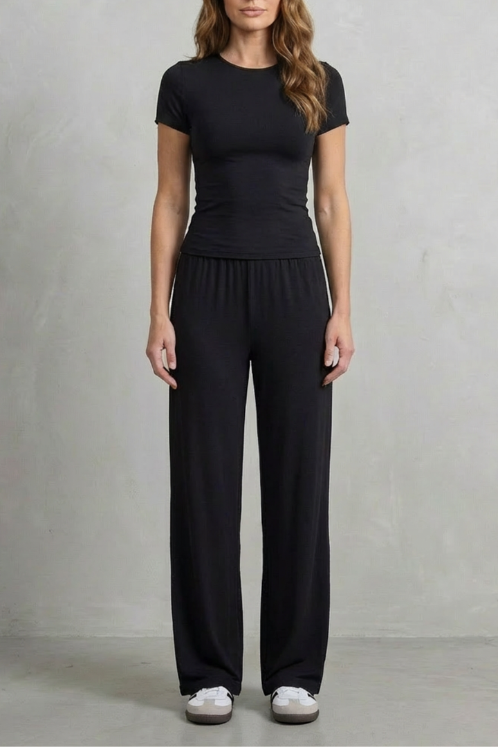 Tilda fitted top and wide leg trouser set – image 19