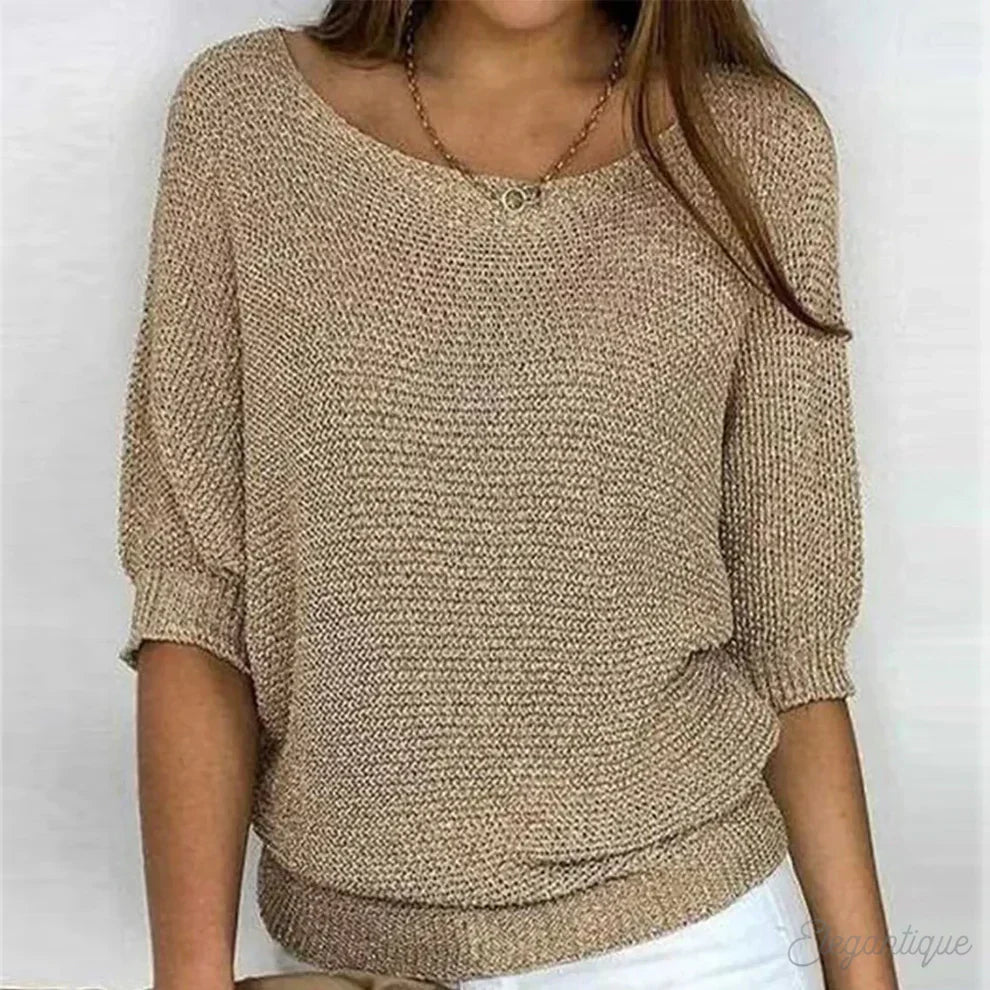 Liliana cross knit jumper