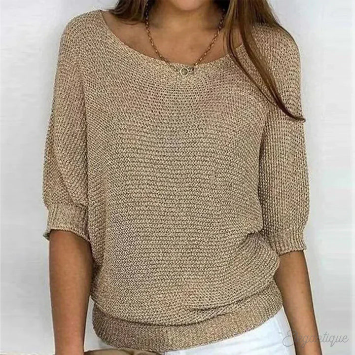 Liliana cross knit jumper