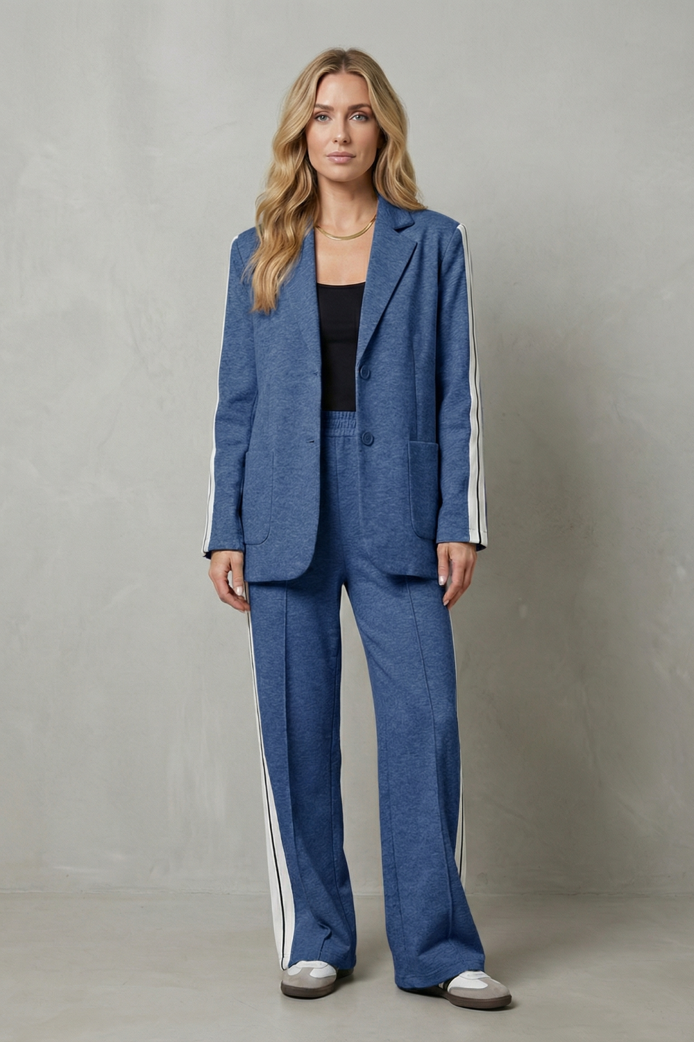 Rosamund side stripe blazer and trouser set – image 12