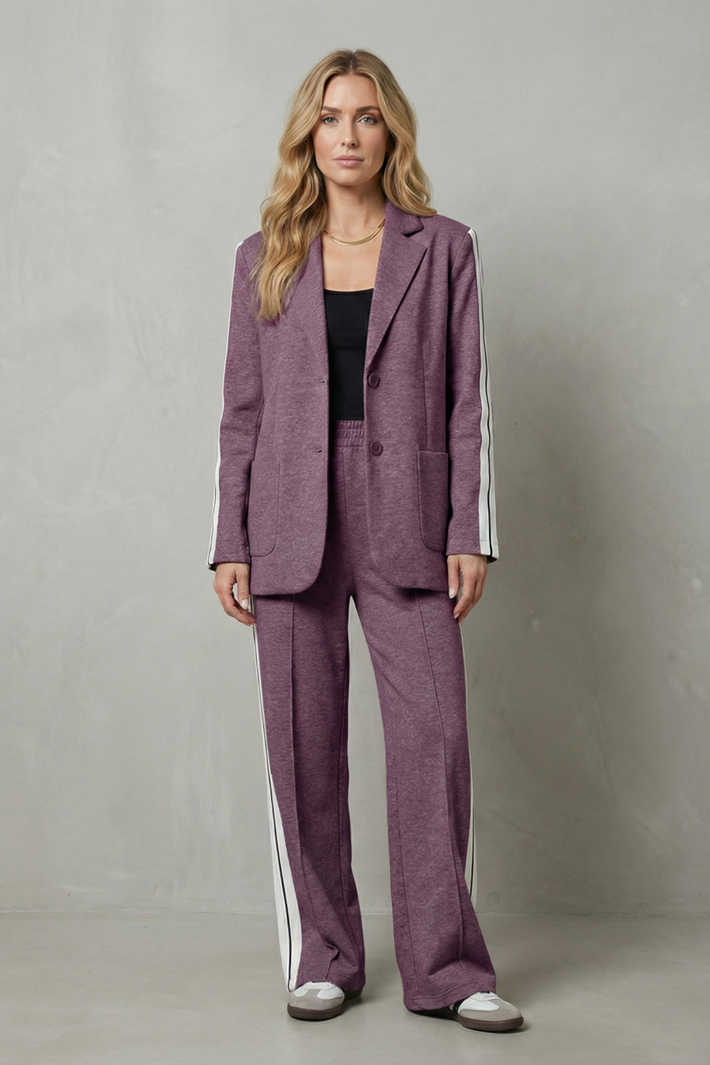 Rosamund side stripe blazer and trouser set – image 16