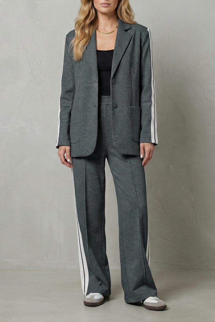 Rosamund side stripe blazer and trouser set – image 5