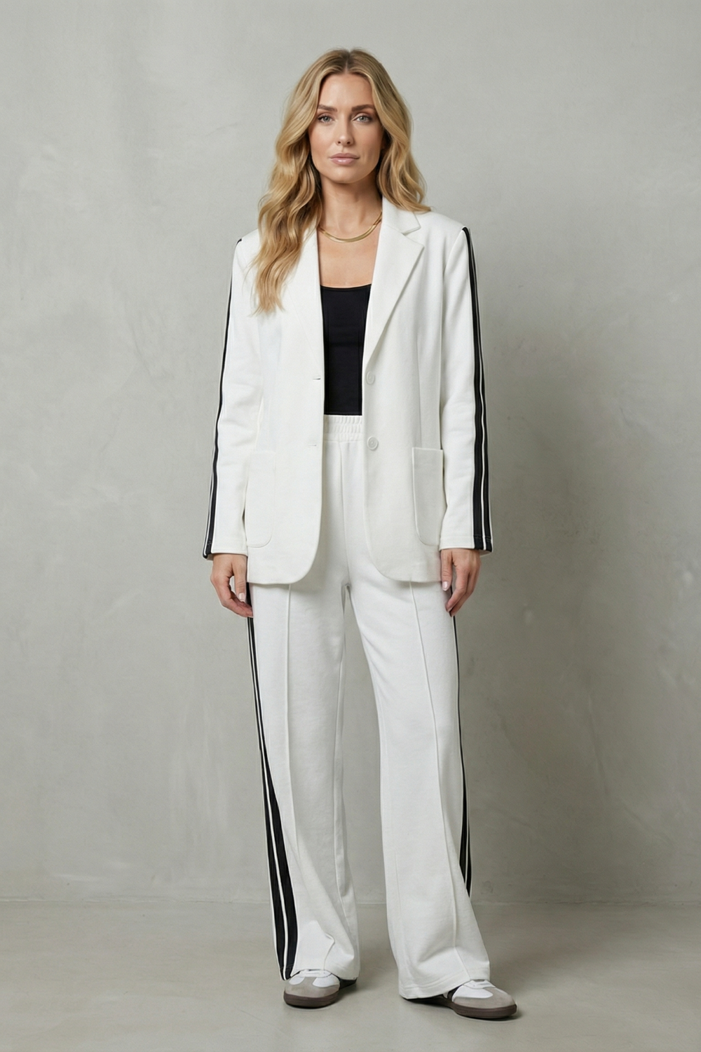 Rosamund side stripe blazer and trouser set – image 8