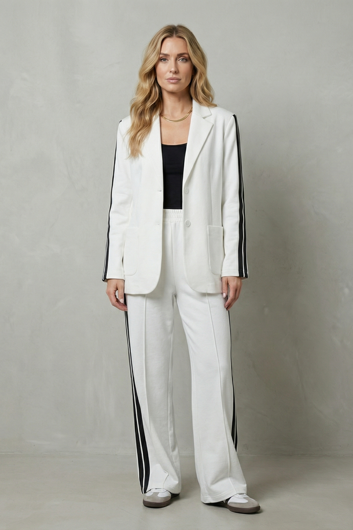 Rosamund side stripe blazer and trouser set – image 8