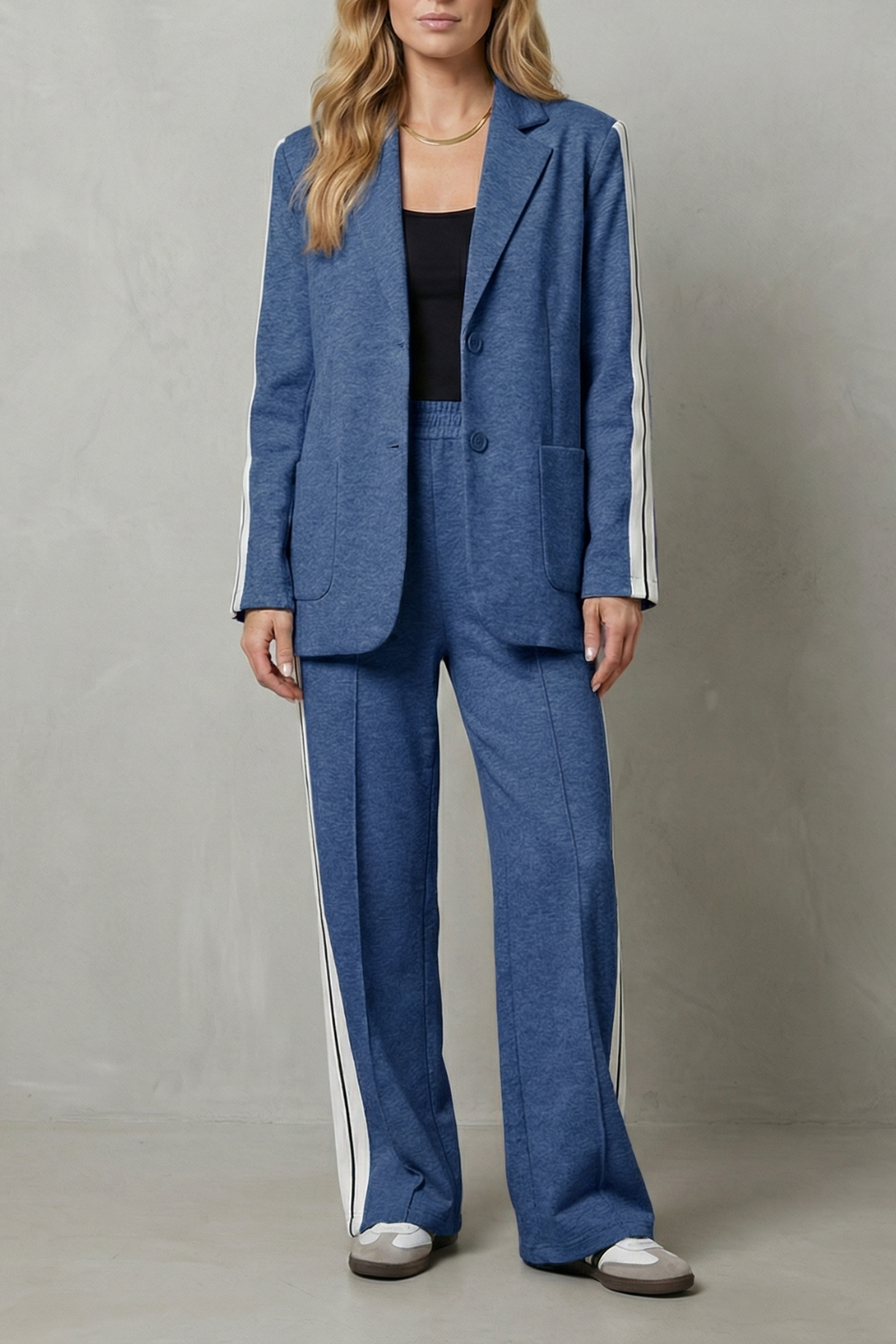 Rosamund side stripe blazer and trouser set – image 11