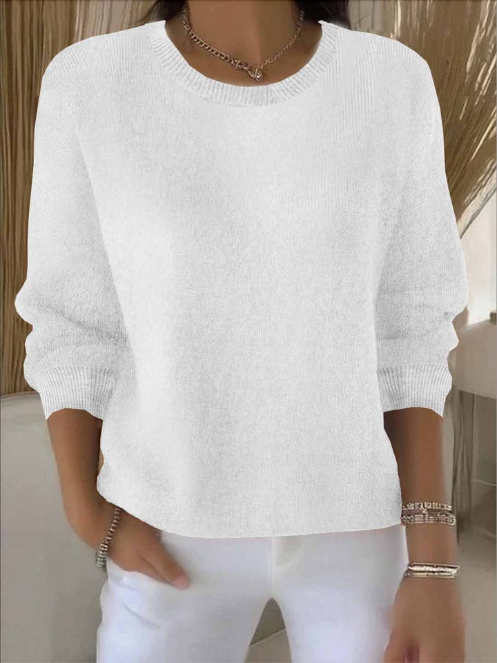 Sadie soft crew neck knitted jumper – image 4