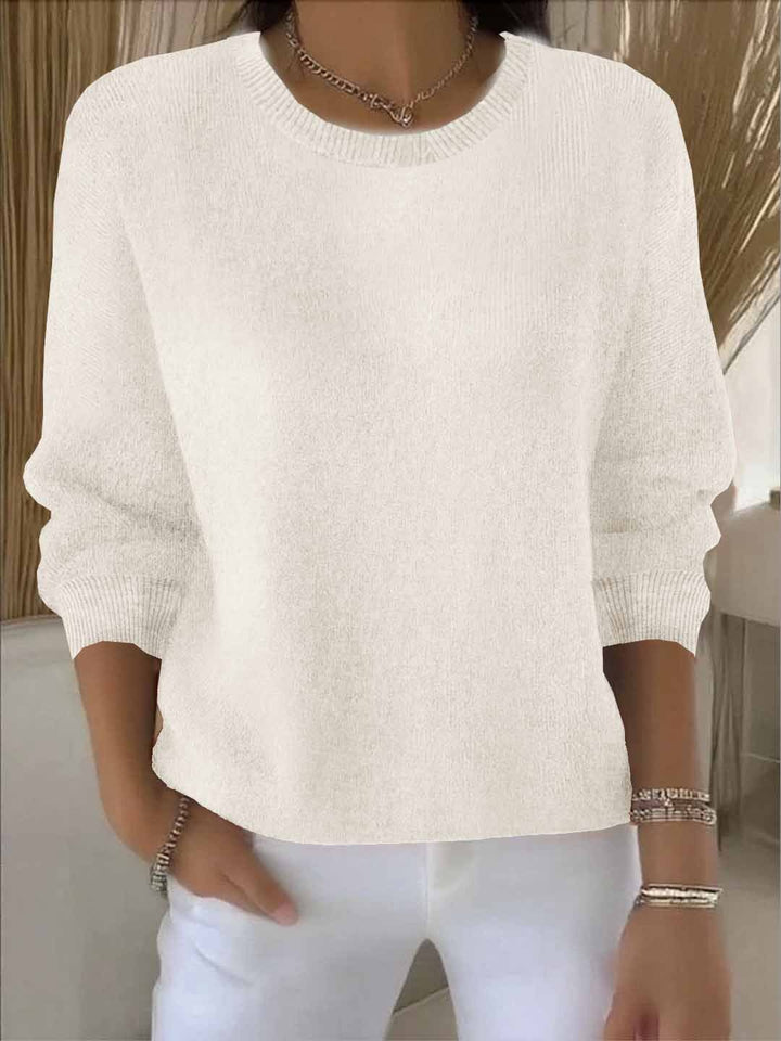 Sadie soft crew neck knitted jumper – image 8